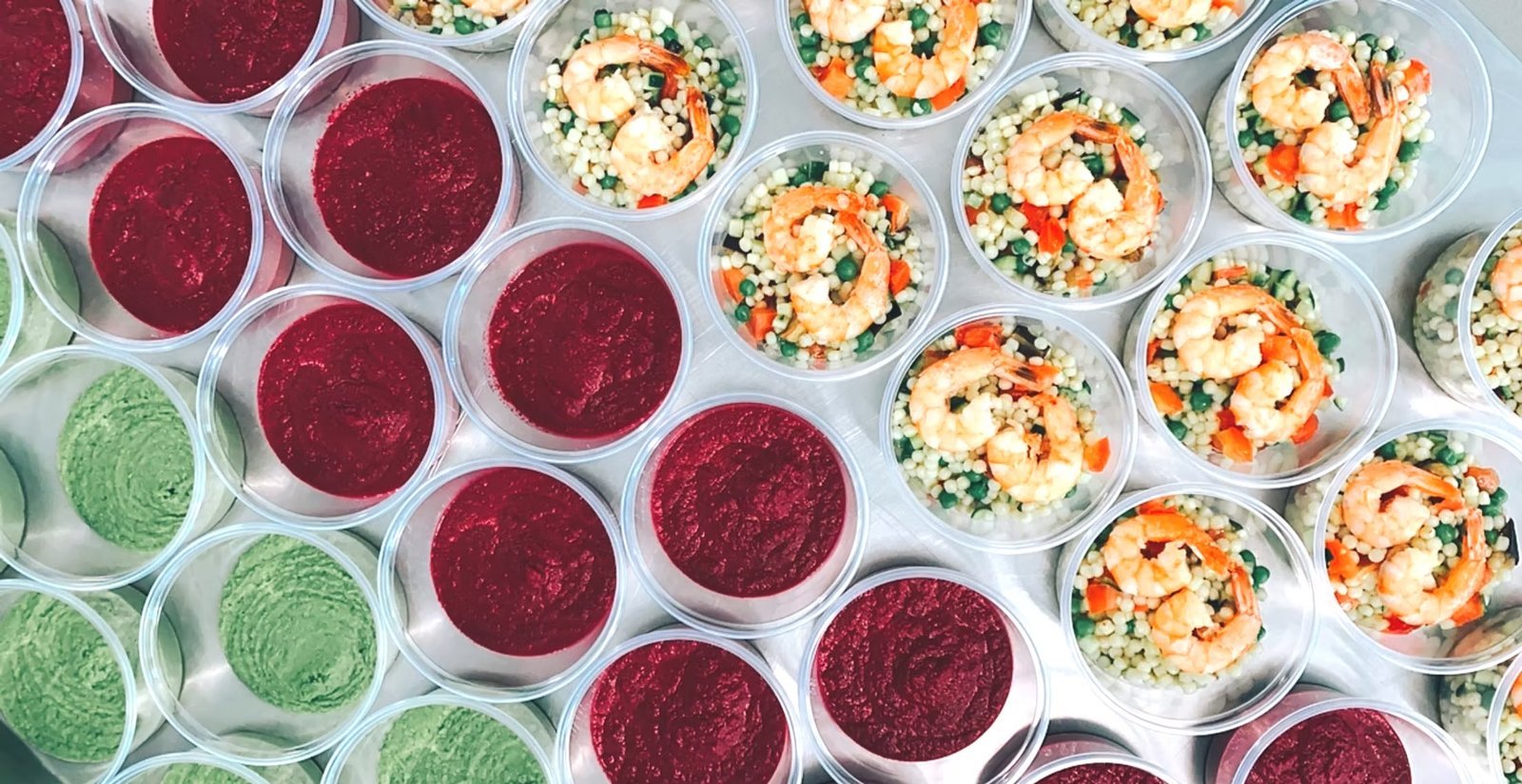 Buffet Fresh! con vellutate, cous-cous e gamberi